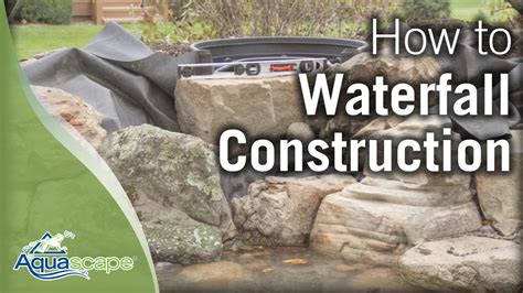 Among the best diy backyard design ideas, is your very own backyard waterfall. Aquascape's Step-by-Step Waterfall Construction - YouTube