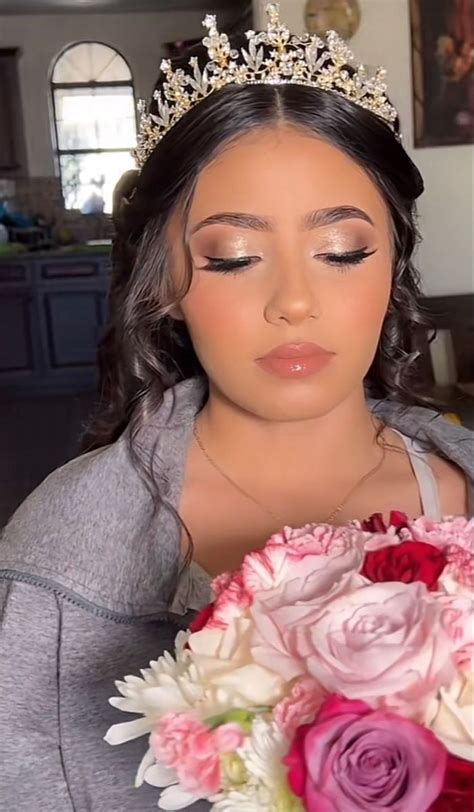quince makeup in 2022 quince hairstyles quinceanera makeup hairstyles for quinceanera