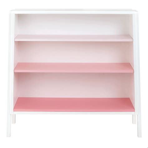 Graduated Wide Bookcase Pink Shelvesthe Land Of Nod Pink Shelves