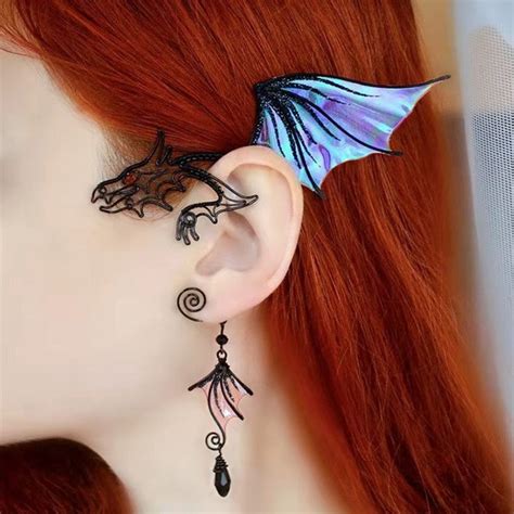 Ice Elf Ear Cuffs Clip On Earrings Elven Cosplay Woodland Gatherer Aus
