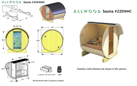 Available On Amazon Allwood Diy 4 Person Barrel Sauna For Backyard