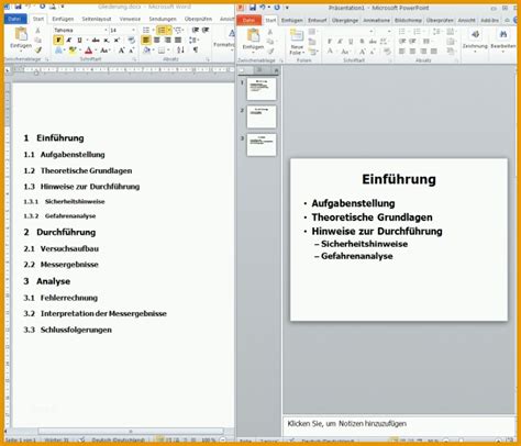 Aevo präsentation muster powerpoint : Beste Powerpoint Präsentation Aus Word Gliederung ...
