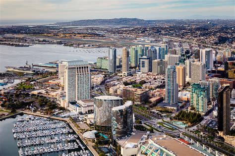 San Diego Skyline Hotels Waterfront 2020 Aerial Photography Toby Harriman