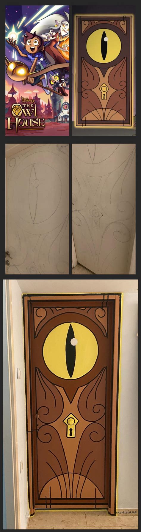 My Daughter And I Painted The Owl House Portal Door Oc R