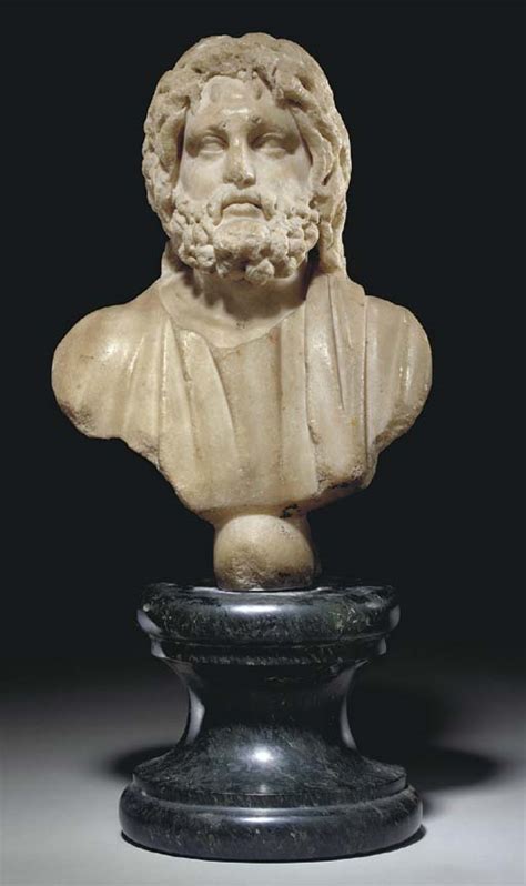 A Roman Marble Bust Of Serapis Circa Late 1st Early 2nd Century Ad