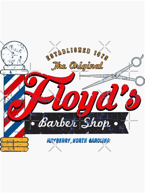 Floyds Barbershop From The Andy Griffith Show Sticker For Sale By