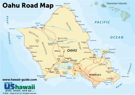Oahu Maps Printable Map Of Oahu Attractions Printable Maps