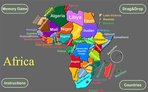Africa Political Map Quiz Game