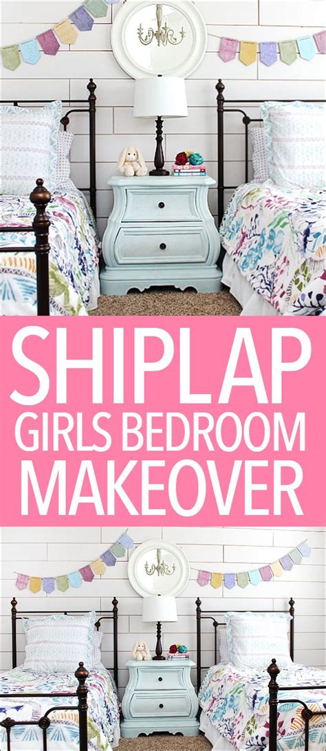 Shiplap Girls Bedroom Makeover Girls Bedroom Makeover Diy Girls
