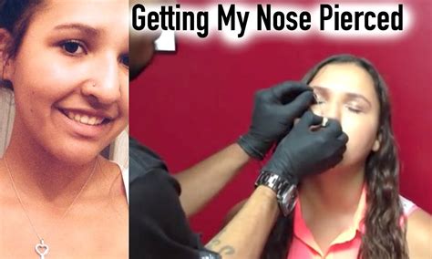 getting my nose pierced youtube