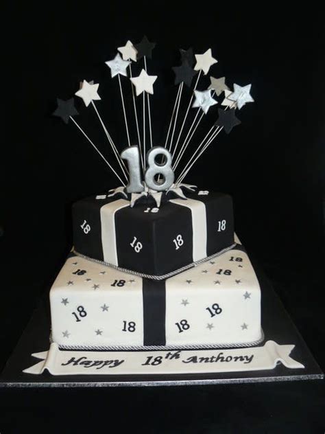 How to celebrate, so played: black and white themed birthday cake | 18th birthday cake ...