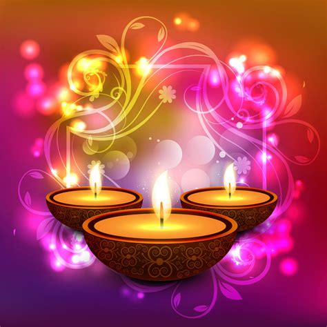 Happy Diwali Diya Oil Lamp Festival Background Illustration 249942