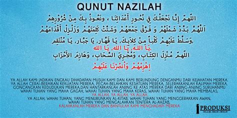 Doa Qunut Nazilah