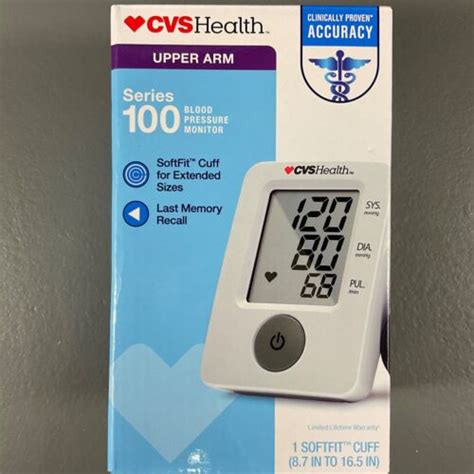 Cvs Health Digital Upper Arm Series 100 Blood Pressure Monitor Softfit