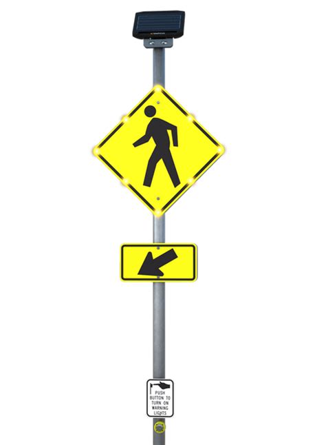 Standard 247 Blinkersign Flashing Led Pedestrian Crosswalk Symbol