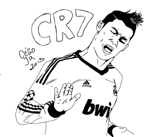 Cristiano ronaldo coloring page from soccer category. Cristiano Ronaldo by CelioJr92 on DeviantArt