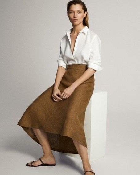 Massimo Dutti Linen Skirt Skirts Work Dresses For Women