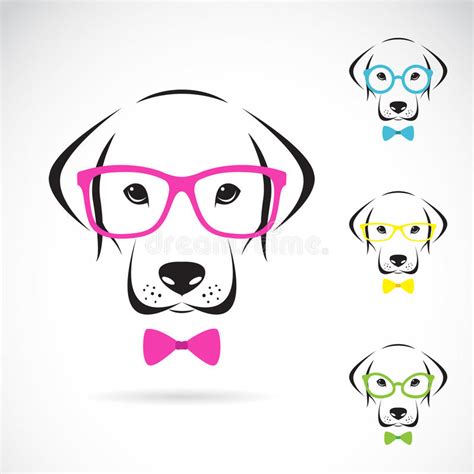 Vector Images Of Dog Labrador Wearing Glasses Stock Vector