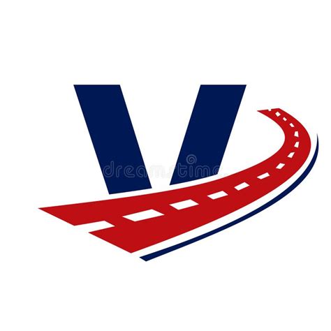 Letter V Transport Logo V Letter Road Logo Design Transportation Sign