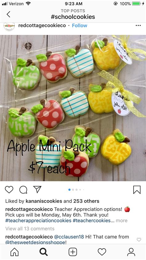 Back To School Apple Packs No Bake Sugar Cookies Sugar Cookie Icing