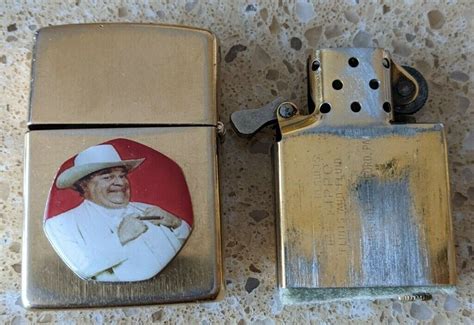 Zippo Brass Lighter Customised Boss Hogg And Uncle Jesse Duke Dukes Of Hazzard Used In