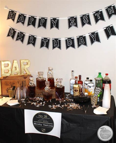 Planning A Guy S Birthday Party Whiskey Tasting Mens Birthday Party Birthday Party 21 40th
