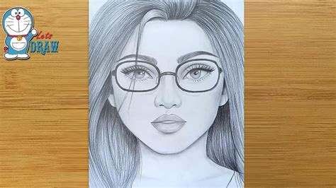 Easy Pencil Sketch Drawing For Beginners Girl Pencil Sketch Step By
