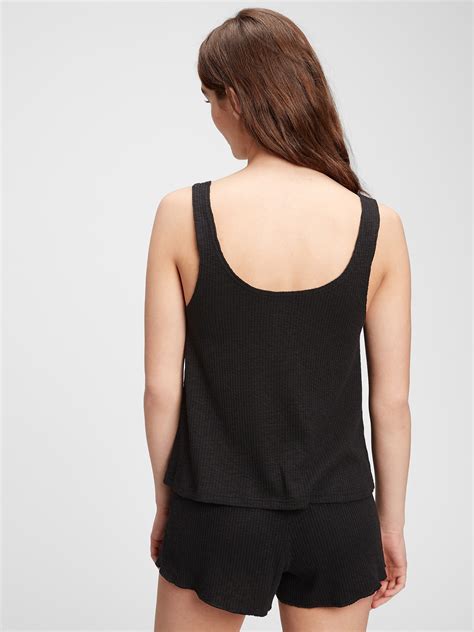 Slub Ribbed Tank Top Gap