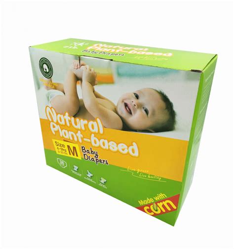 100 Biodegradable Natural Plant Based Baby Diapers Product Picture