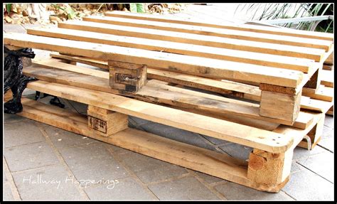 What to put on a pallet in the garden? Hallway Happenings: Pallets Become Outdoor Furniture