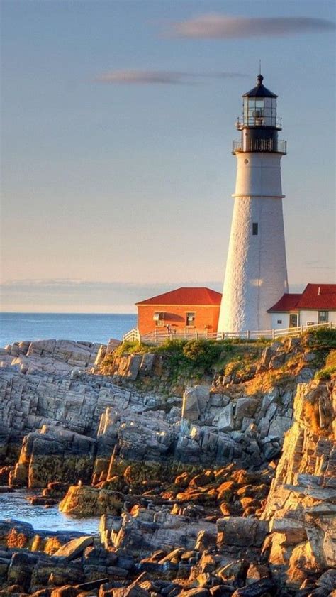 Portland Head Light Maine Beautiful Lighthouse Lighthouse