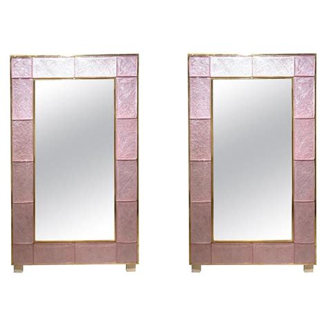 Pink Murano Glass Modern Mirrors Legacy Antiques