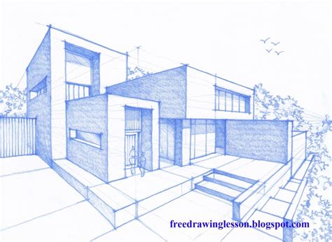 Dibujo De Una Casa Moderna Blog De Dibujo