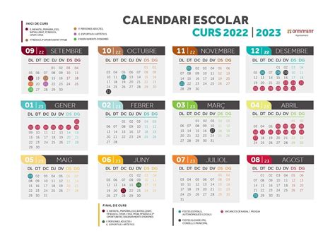 Calendari Escolar Curs 202223 Ontinyent