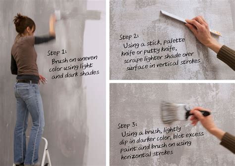 Diy Concrete Wall Paint Home Ideas Faux Concrete Wall Painting