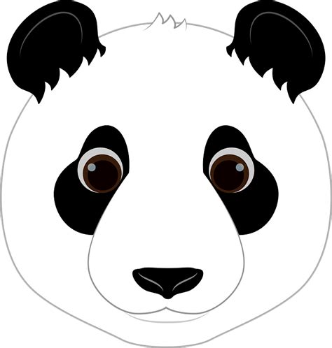 Panda Transparent Face Clipart Png Cartoon Panda Head 962x830 Png Riset