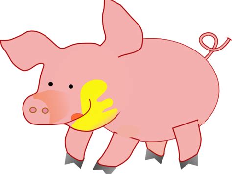 Larger Clipart Piglet Happy Pig Clipart Png Download Full Size
