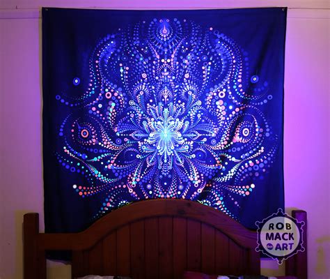 150cm Metta Morph Psychedelic Art Tapestry Robmack Art