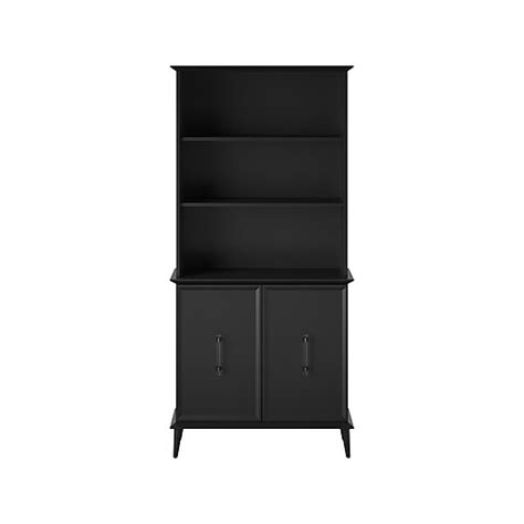 Ameriwood Remington 5 Shelf 68h Bookcase With Doors Black 6463872com