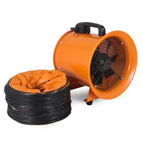 81012 In Extractor Fan Blower Portable 5m Duct Hose High Rotation Air