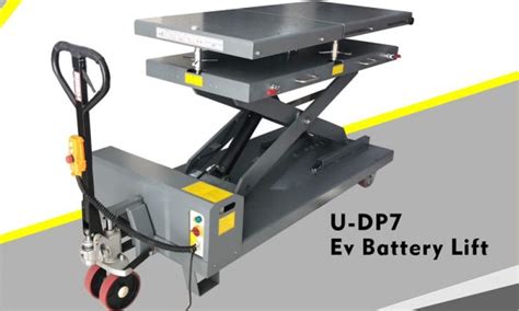 The Future Of Electric Vehicle Maintenance Introducing The U Dp7 Ev Battery Lift Table