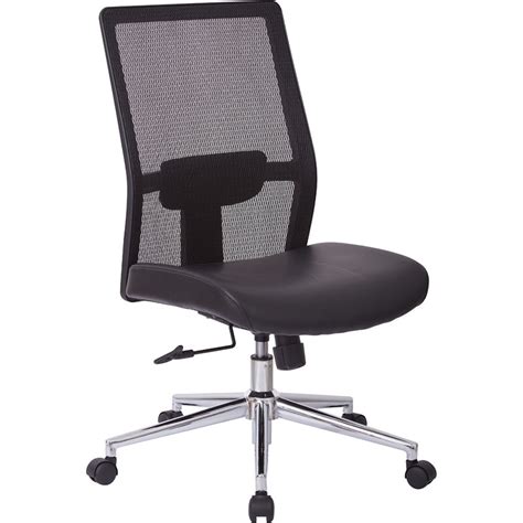 The computer chair uses a highly breathable mesh back to make you feel. Our OSP Furniture Armless High Back Mesh Office Chair is ...
