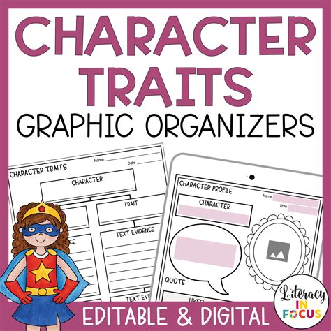 100 Character Traits List Free Printable Pdf Literacy In Focus