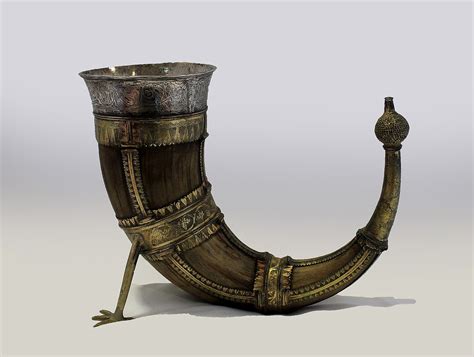 Filedrinking Horn With Silver Gilt Mounts Wikimedia Commons