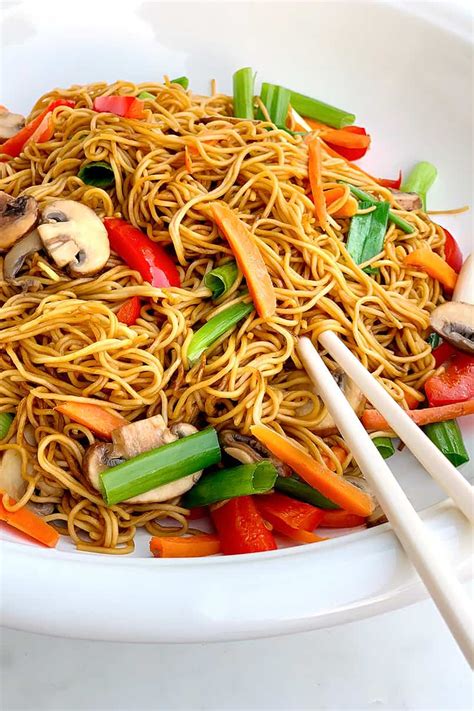 Chinese Lo Mein Noodles Recipe Be Brave And Bloom