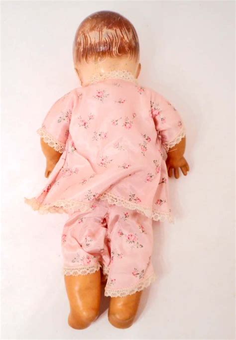 Vintage Baby Doll W Composition Head And Rubber Body