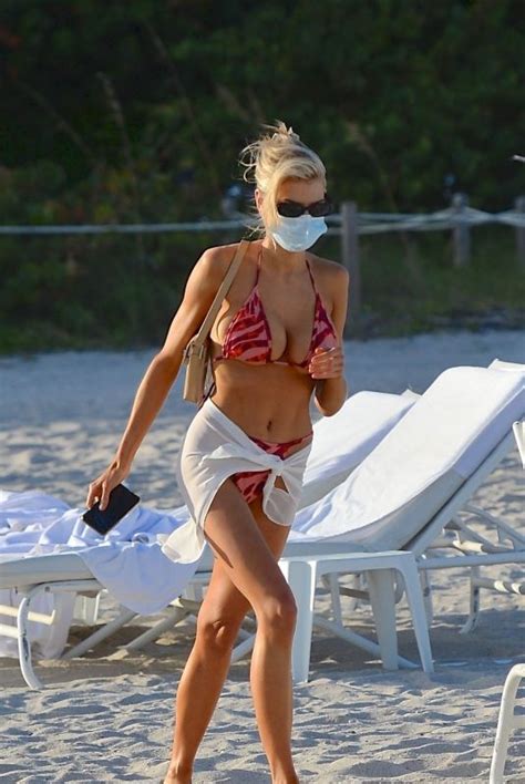 CHARLOTTE MCKINNEY In Bikini At A Beach In Miami 12 22 2020 HawtCelebs