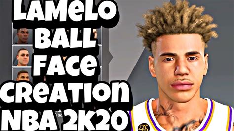 Best Lamelo Ball Face Creation Nba 2k20 Youtube