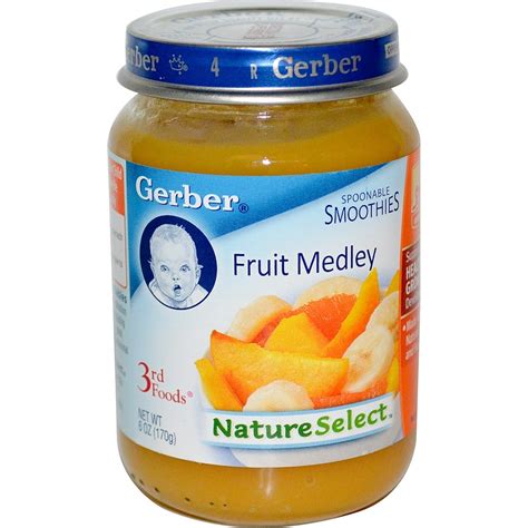 Gerber 3rd Foods Natureselect Fruit Medley 6 Oz 170 G Iherb