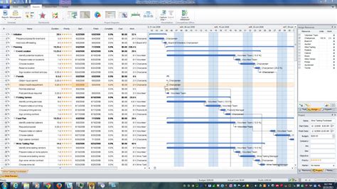 It displays the task information columns to the left, and the gantt chart to the right. Download free software Microsoft Visio Gantt Chart ...
